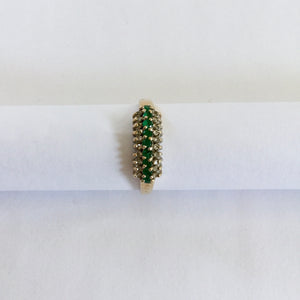 Gold, Diamond and Emerald Ring