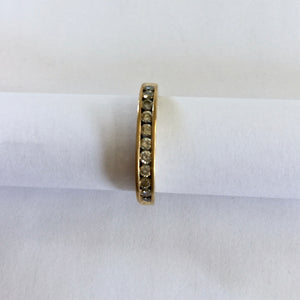 Gold and Diamond "I Love You" Ring