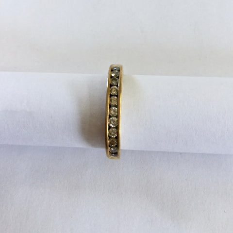 Gold and Diamond "I Love You" Ring