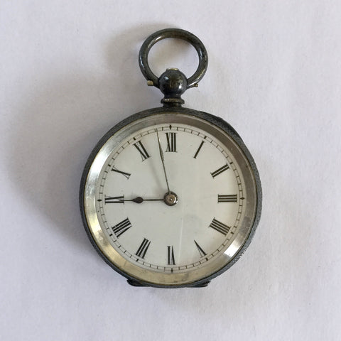 Antique Ladies Silver Pocket Watch