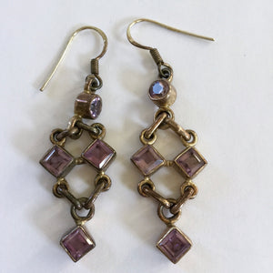 Silver Amethyst Earrings