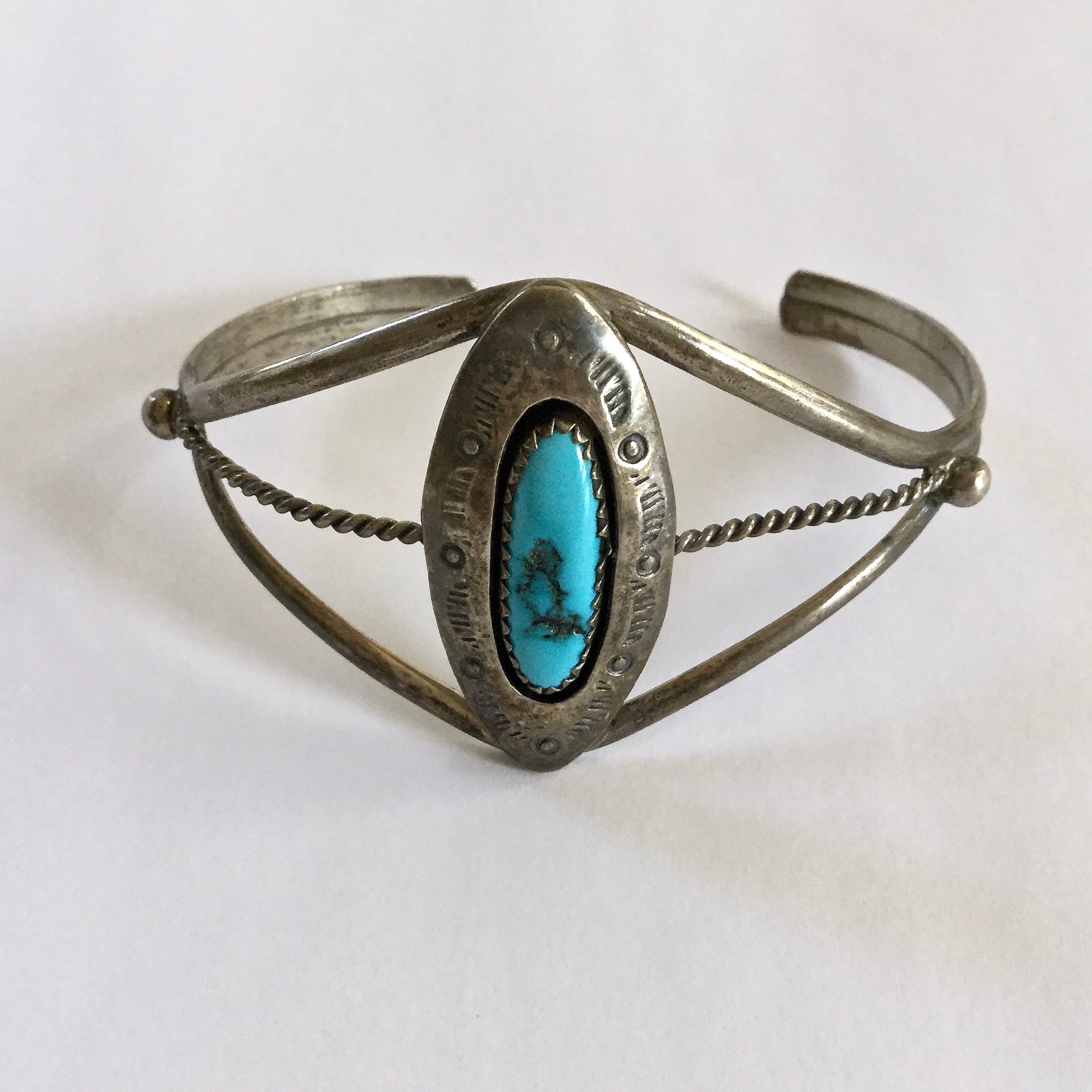 Metal Turquoise Bangle