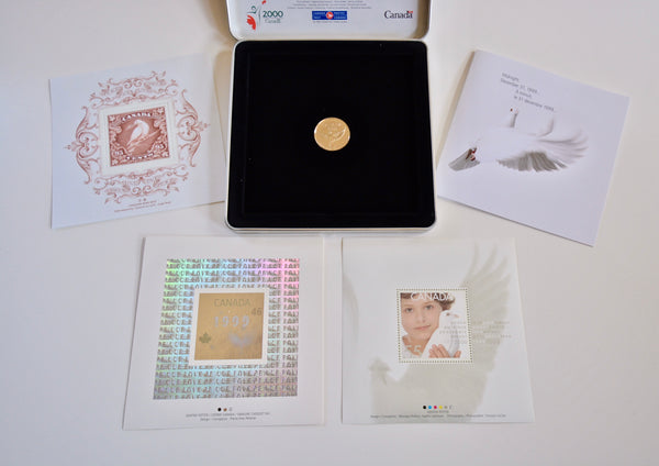 Official Millennium Keepsake Coin & Stamp - Canada Post