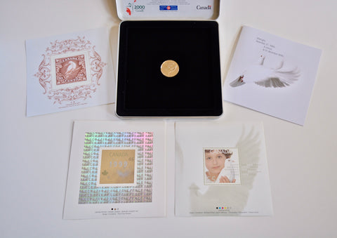 Official Millennium Keepsake Coin & Stamp - Canada Post